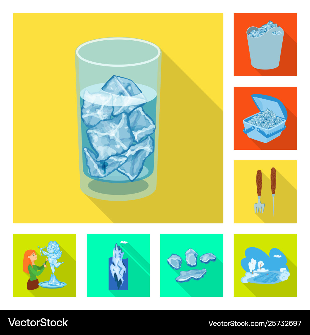 Design texture and frozen symbol Vector Image
