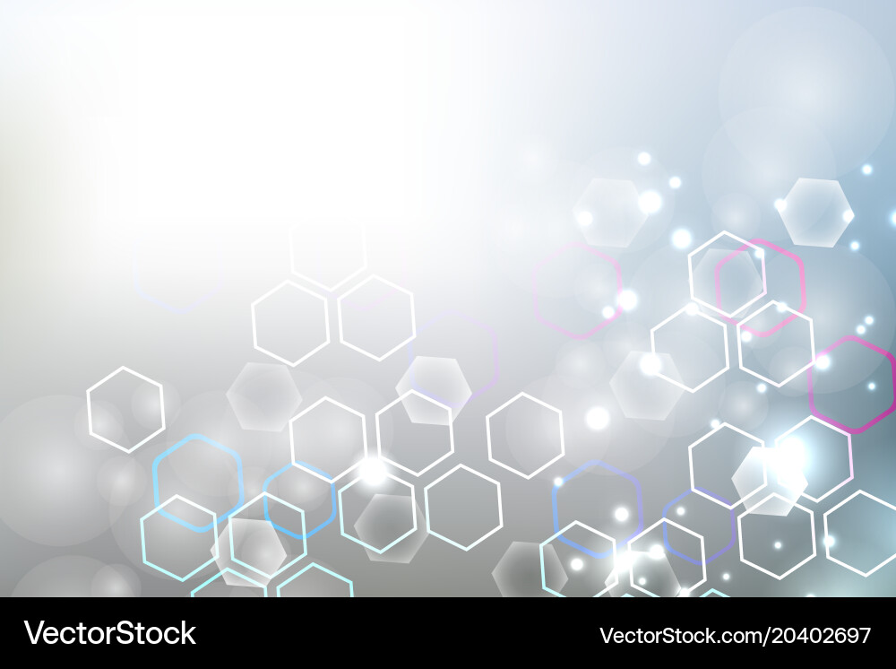 Geometric abstract background with connected line vector image