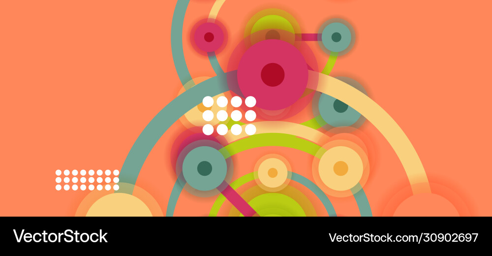 Geometric Abstract Network Background Vector Image
