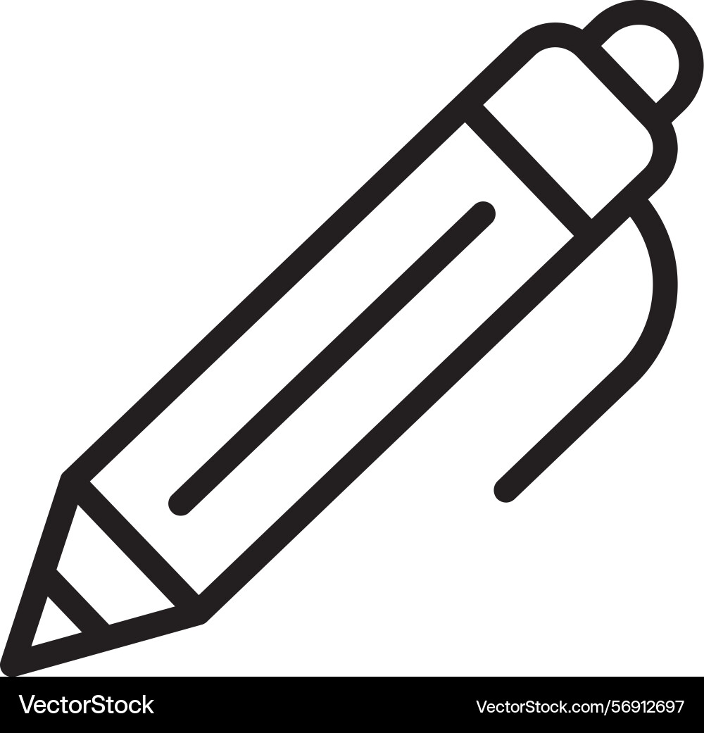 Pen linear style icon design Vector Image