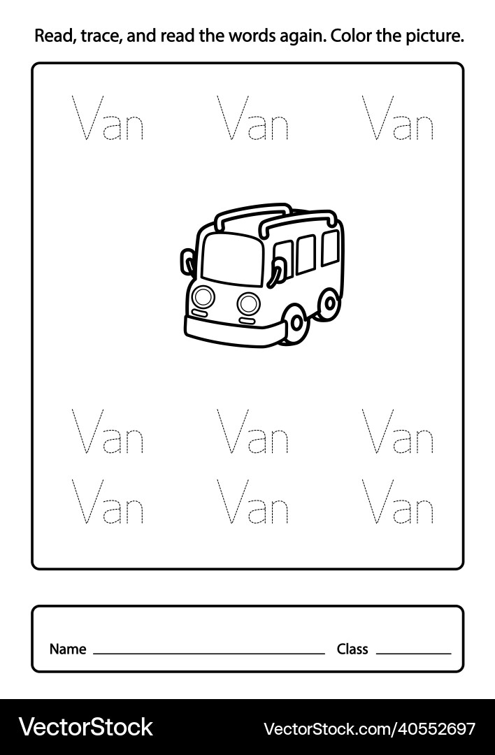 Read trace and the words again color Read trace and the words again color vector image