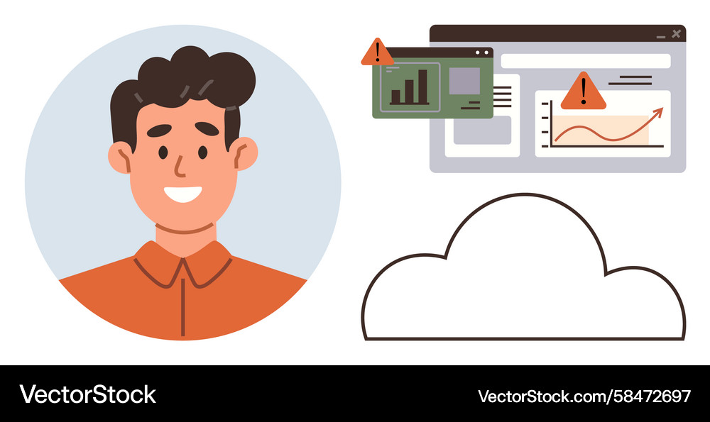 Tech Support & System Alerts Vector Image