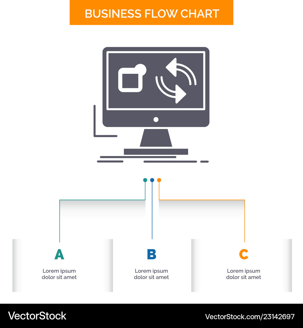 Update app application install sync business flow Update app application install sync business flow vector image