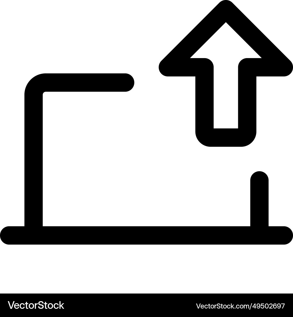 Uploading files or data using the laptop vector image