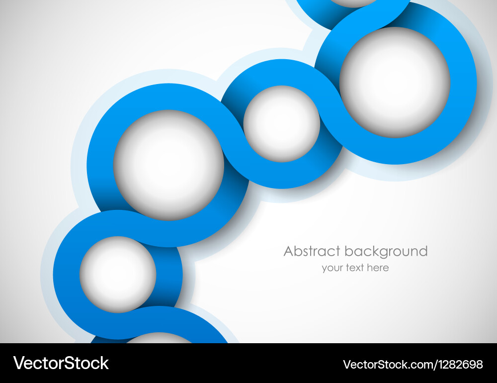 Blue Circular Loop Background vector image
