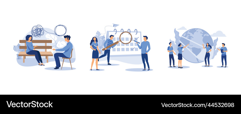Business problem solving concept design Vector Image