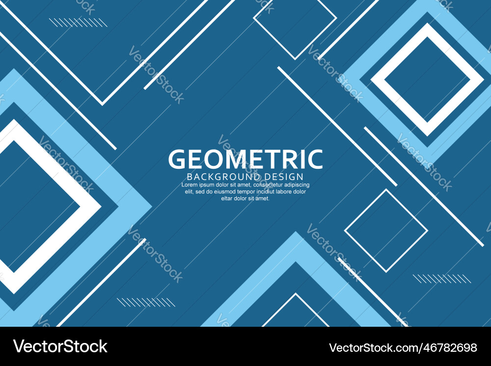 Geometric background with abstract shapes design vector image