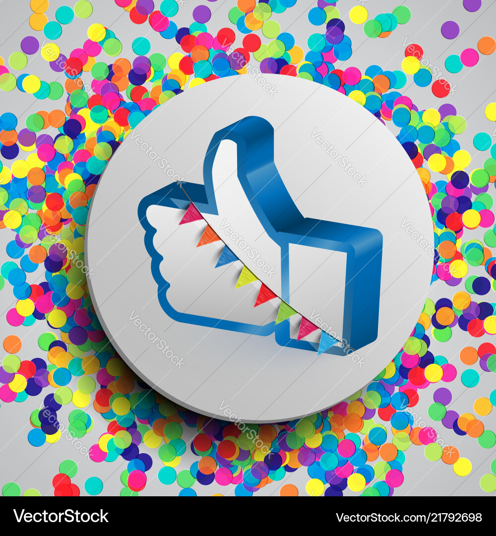 Like button for webpages Like button for webpages vector image