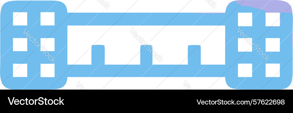 Measuring tape ribbon element icon design vector image
