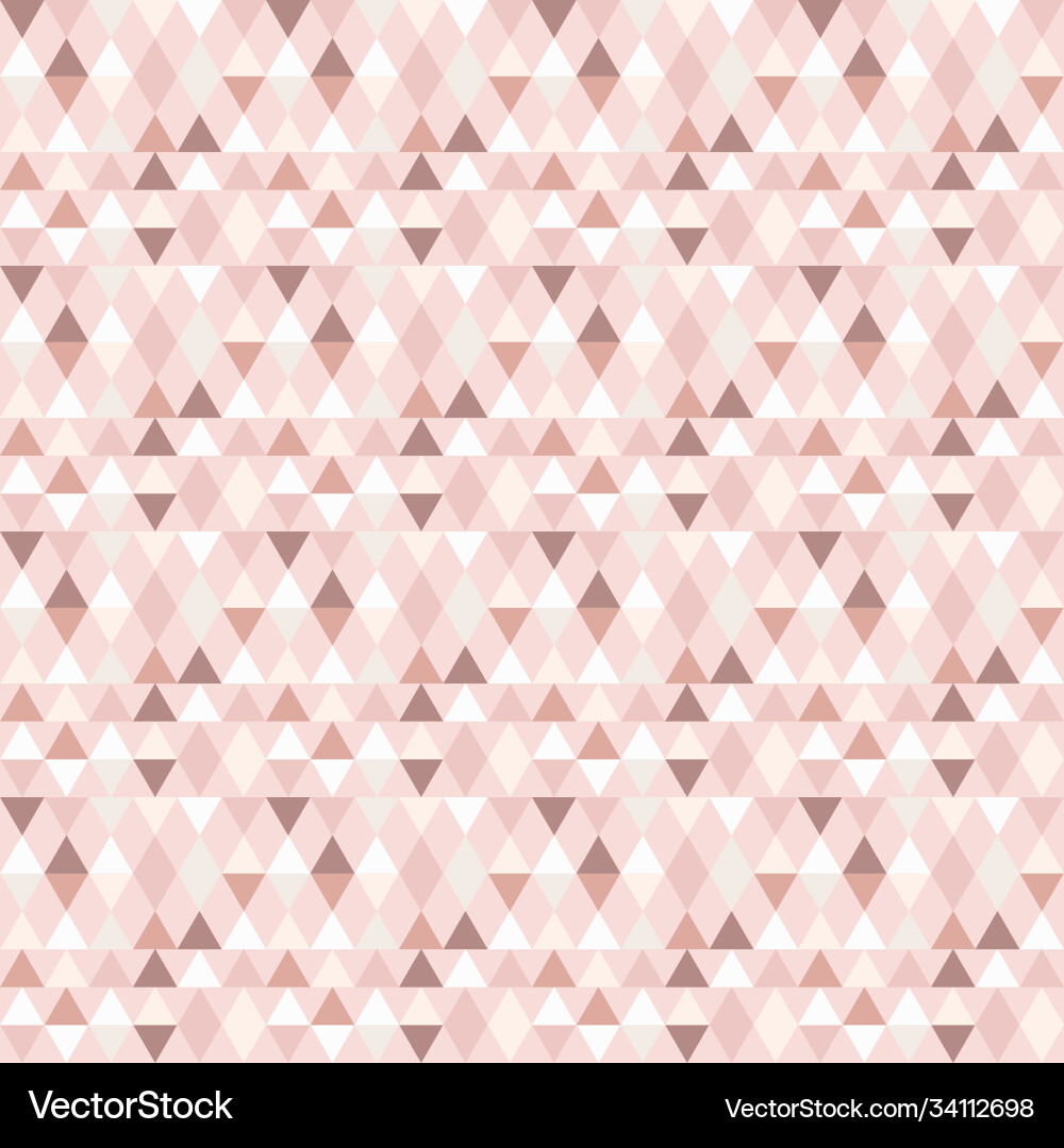 Nude abstract repeat pattern design with triangles vector image