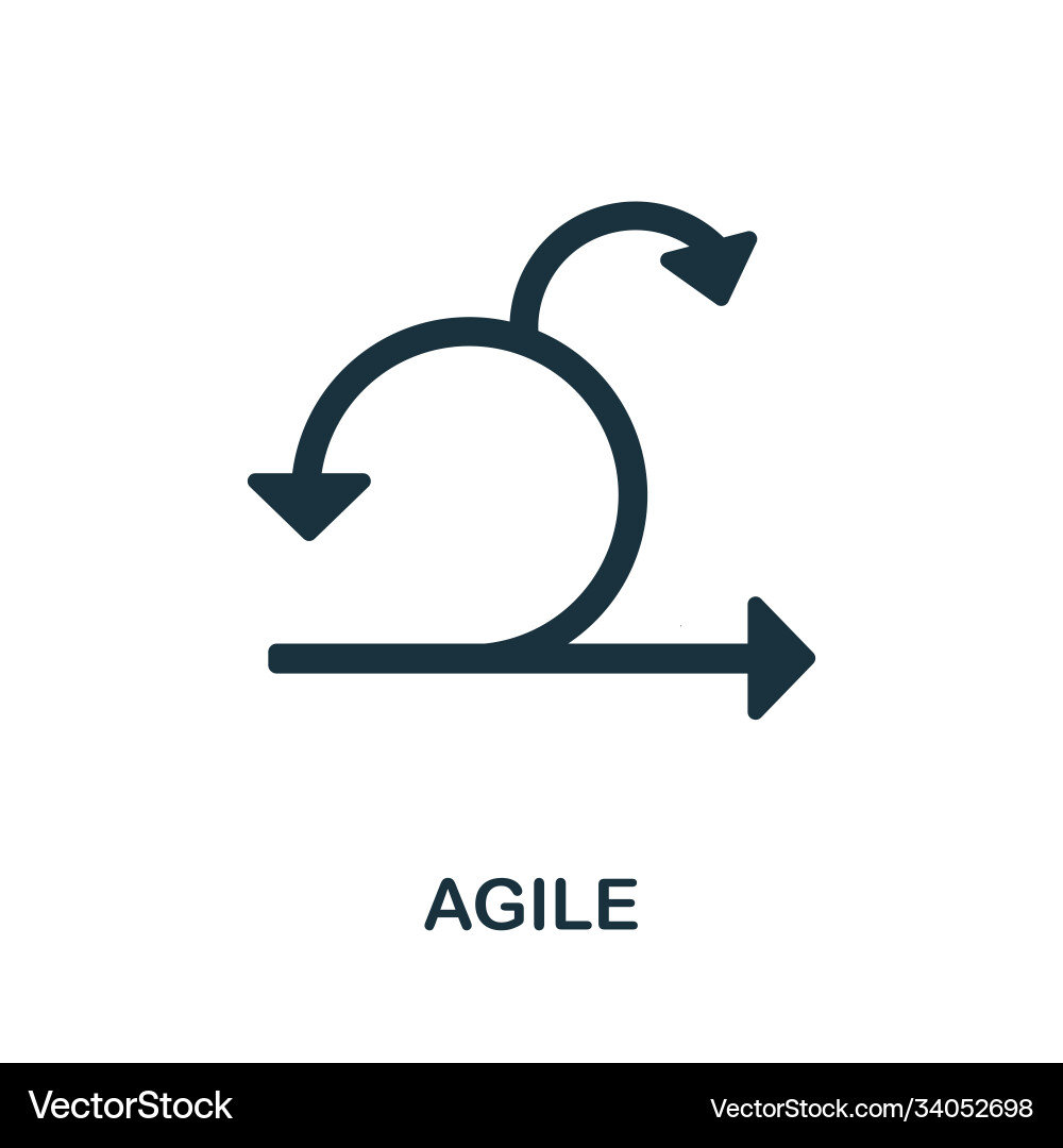 Simple Agile Icon vector image