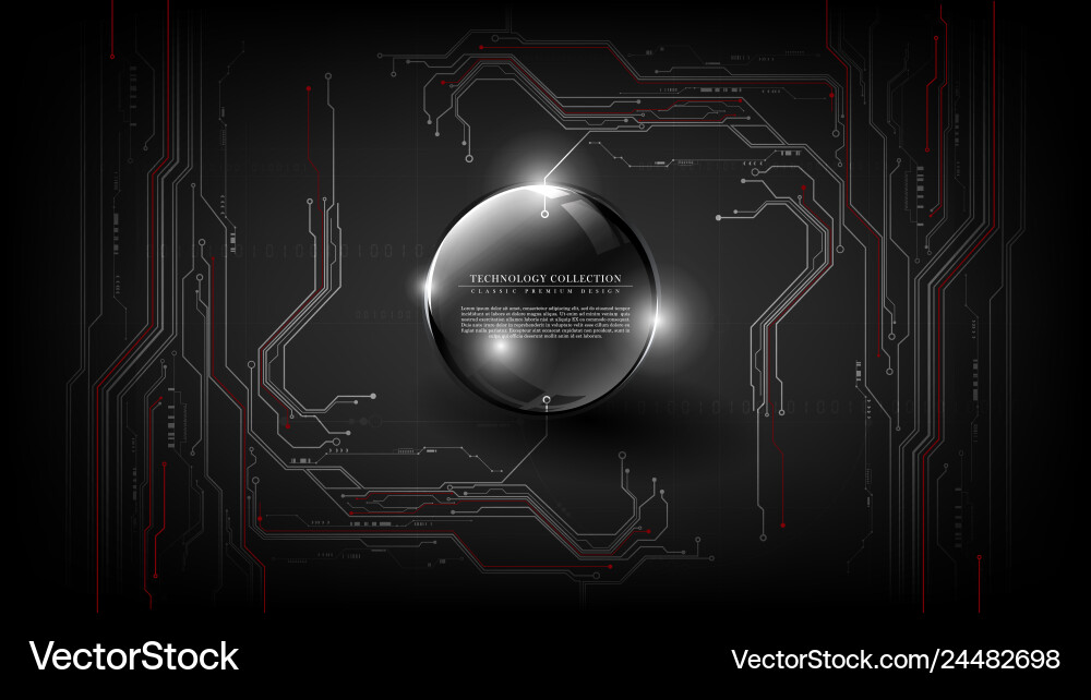Technology futuristic abstract interface circuit Technology futuristic abstract interface circuit vector image