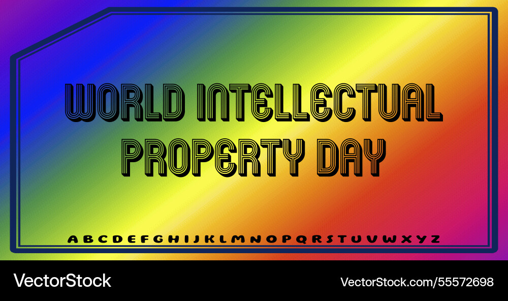 Text effects with editable colors and abstract Vector Image