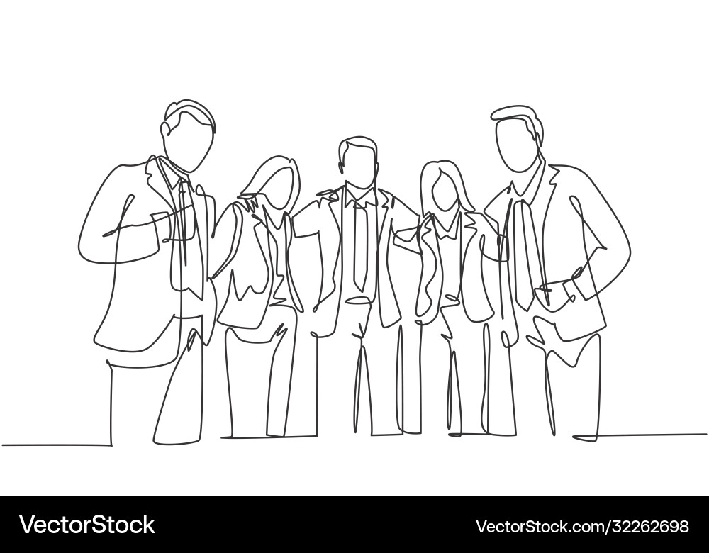Unity in diversity concept one continuous line Unity in diversity concept one continuous line vector image