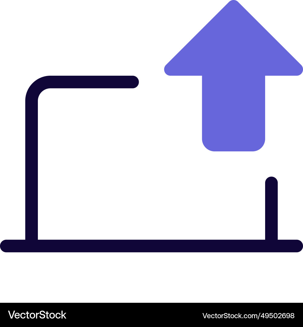 Uploading files or data using the laptop vector image