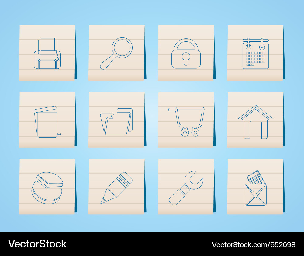 Website and computer icons vector image