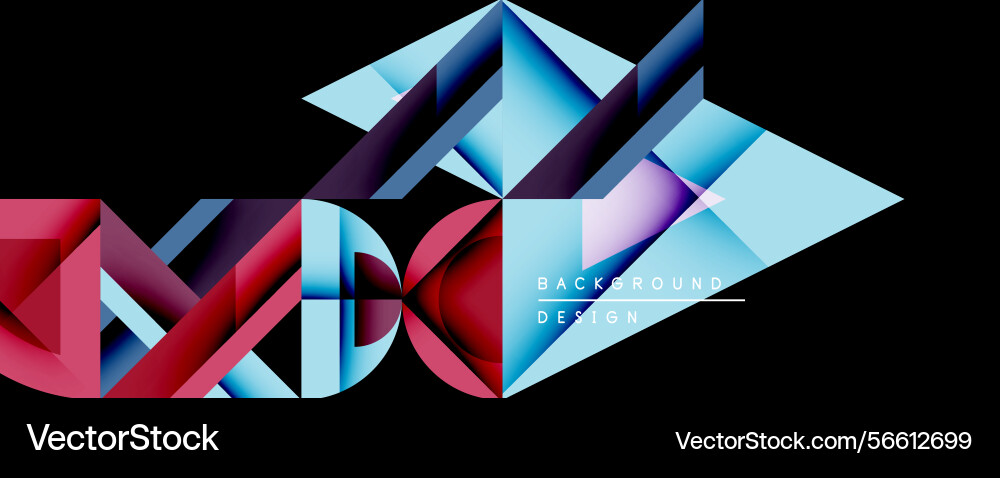 Abstract geometric shapes create dynamic Abstract geometric shapes create dynamic vector image