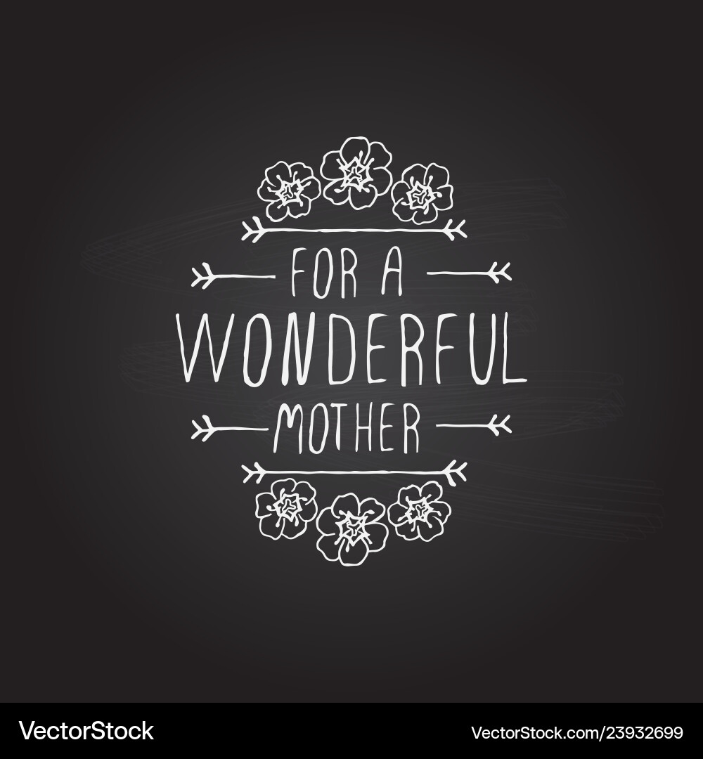 Happy mother s day handlettering element Happy mother s day handlettering element vector image