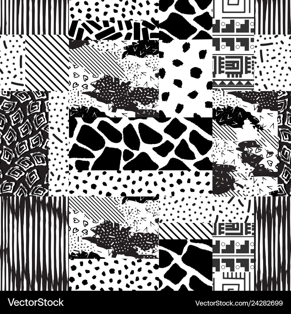 Patchwork seamless texture Patchwork seamless texture vector image
