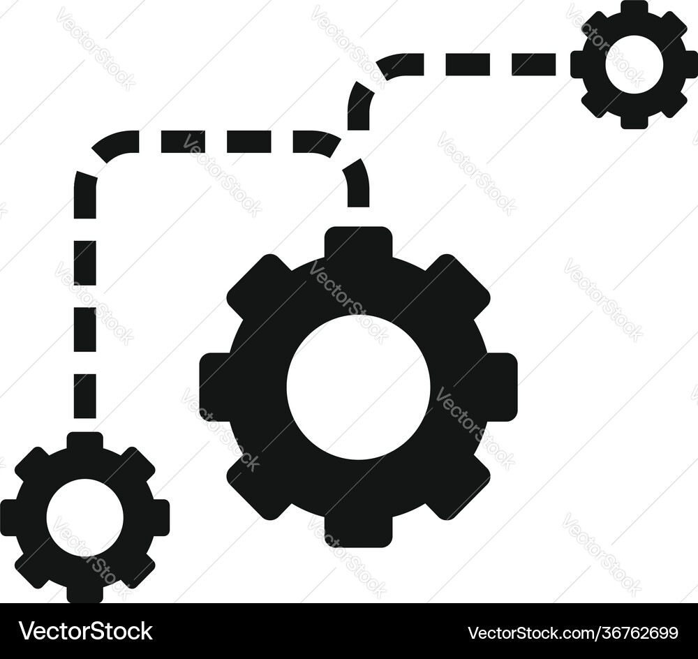 Restructuring process icon simple style Restructuring process icon simple style Vector Image