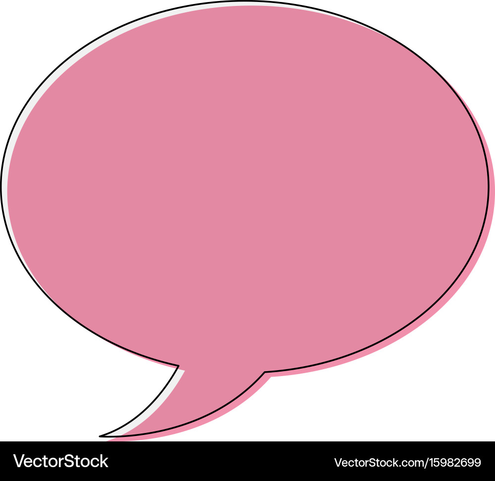Speech bubble message chat dialog conversation vector image