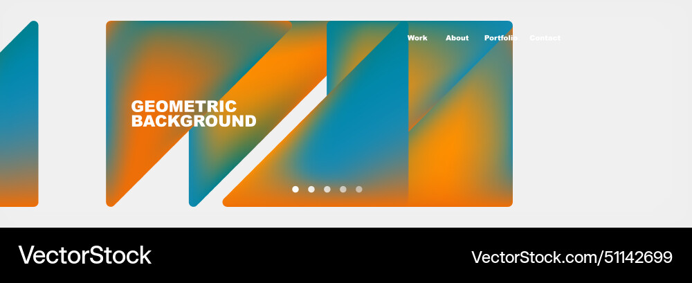 Triangle minimal web site page background design Vector Image