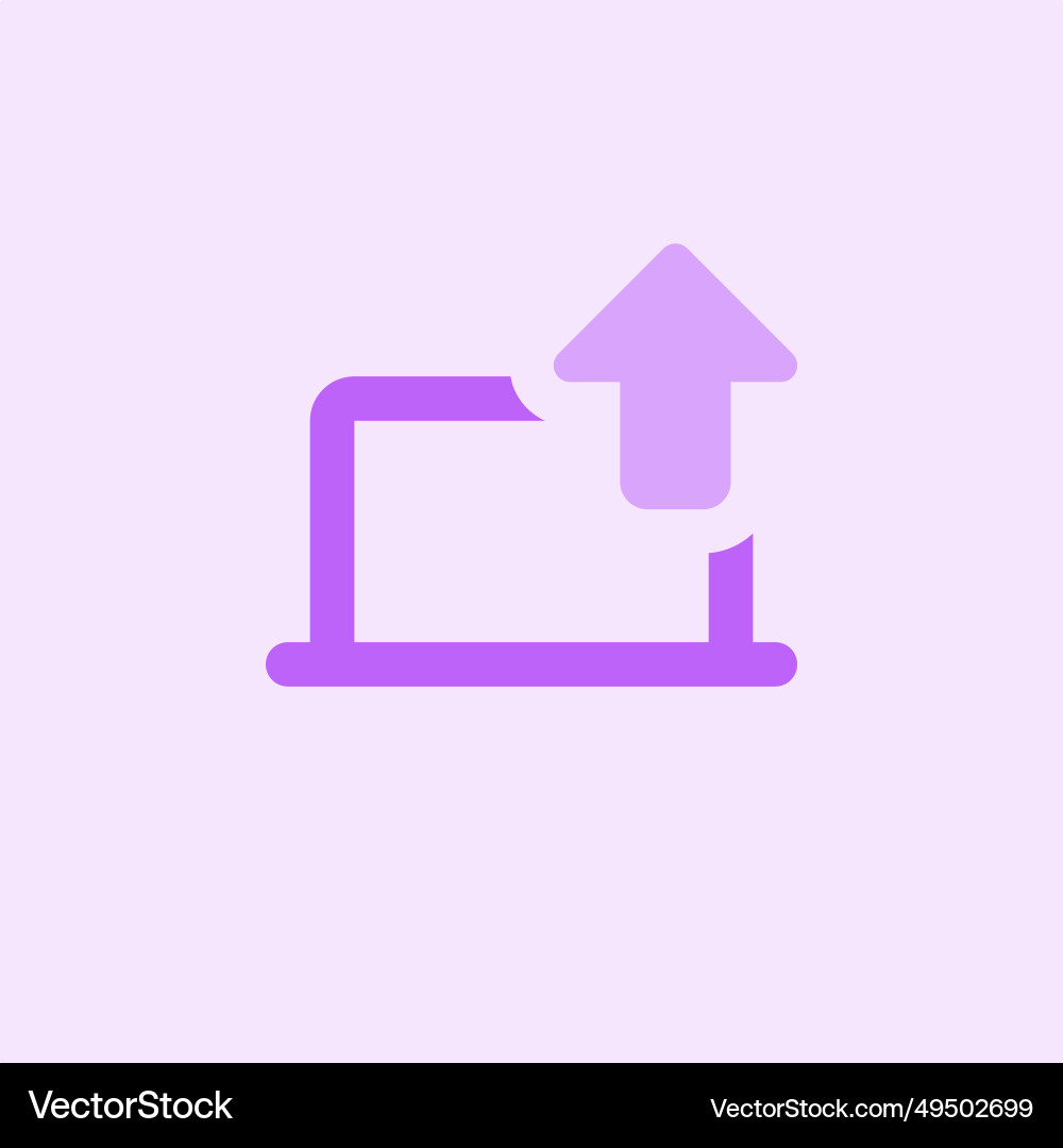 Uploading files or data using the laptop vector image