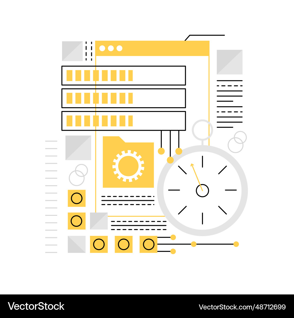 Website Speed & Performance vector image