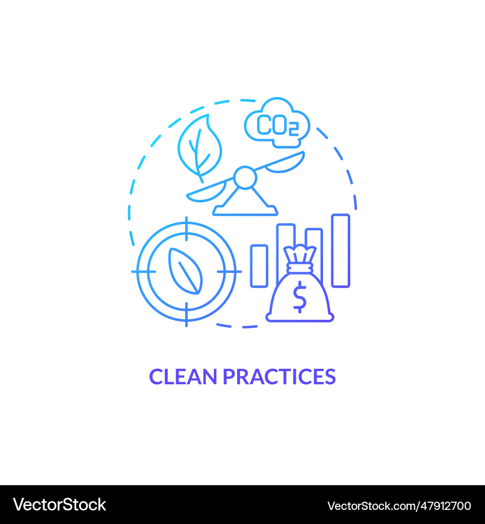 2d clean practices concept linear icon 2d clean practices concept linear icon vector image
