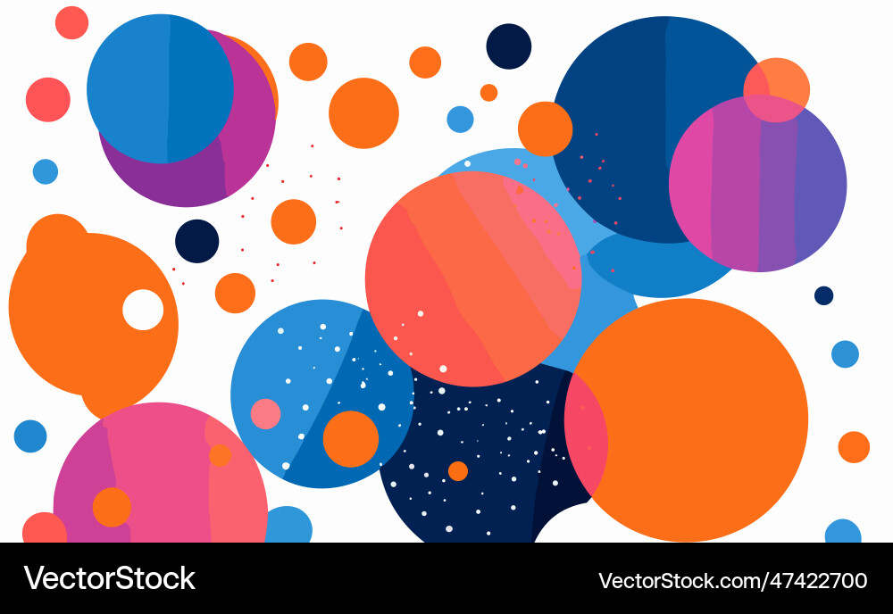 Abstract background with wavy lines and spots Vector Image