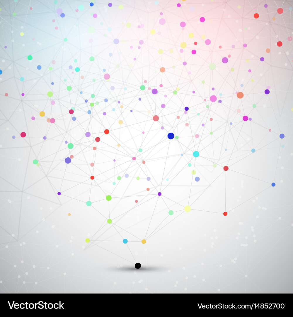 Connecting Dots Abstract Background vector image