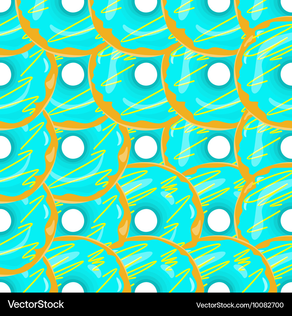 Donut seamless background texture pattern vector image