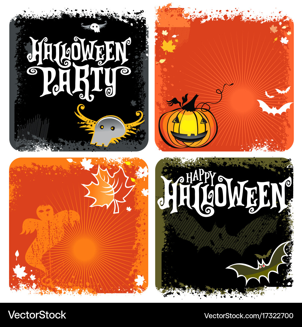 Halloween party hintergründe Vektorbild