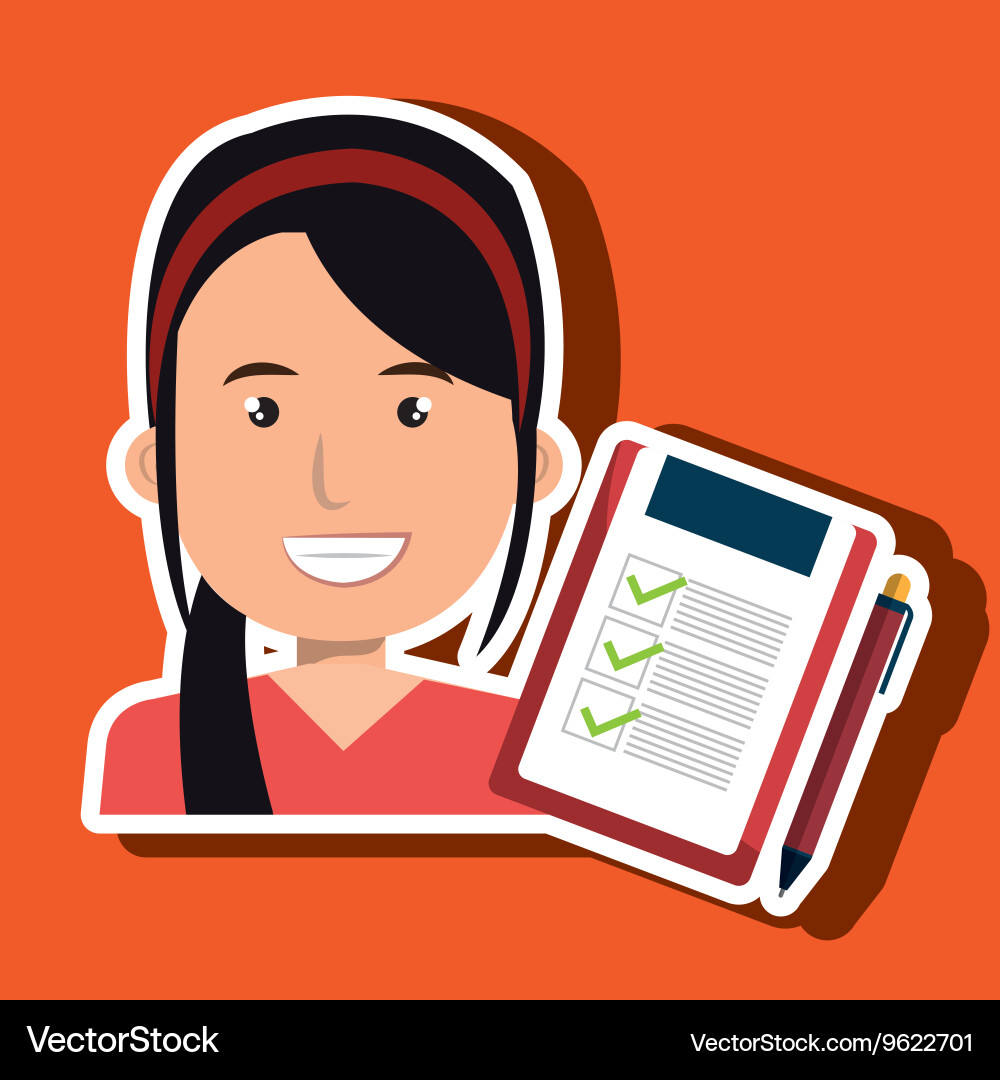 Businessperson with statistic graph isolated icon Vector Image