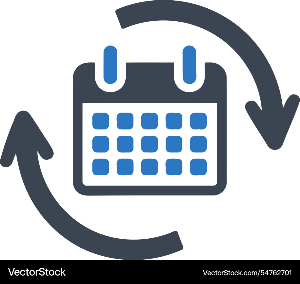 Calendar loop icon vector image