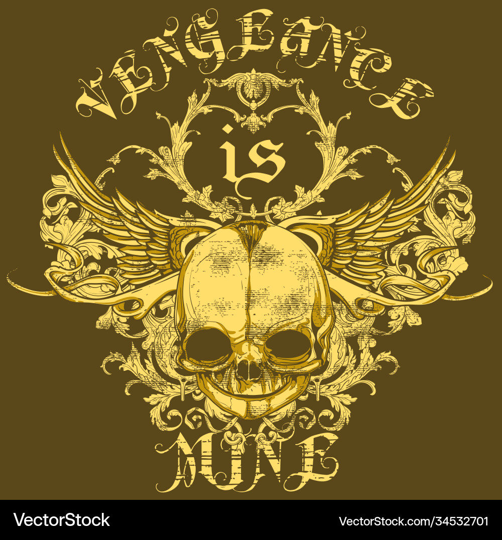 Dark Revenge Vector Image
