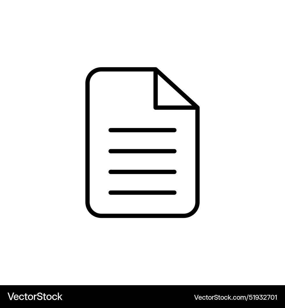 Digital document icon ideal for file management vector image