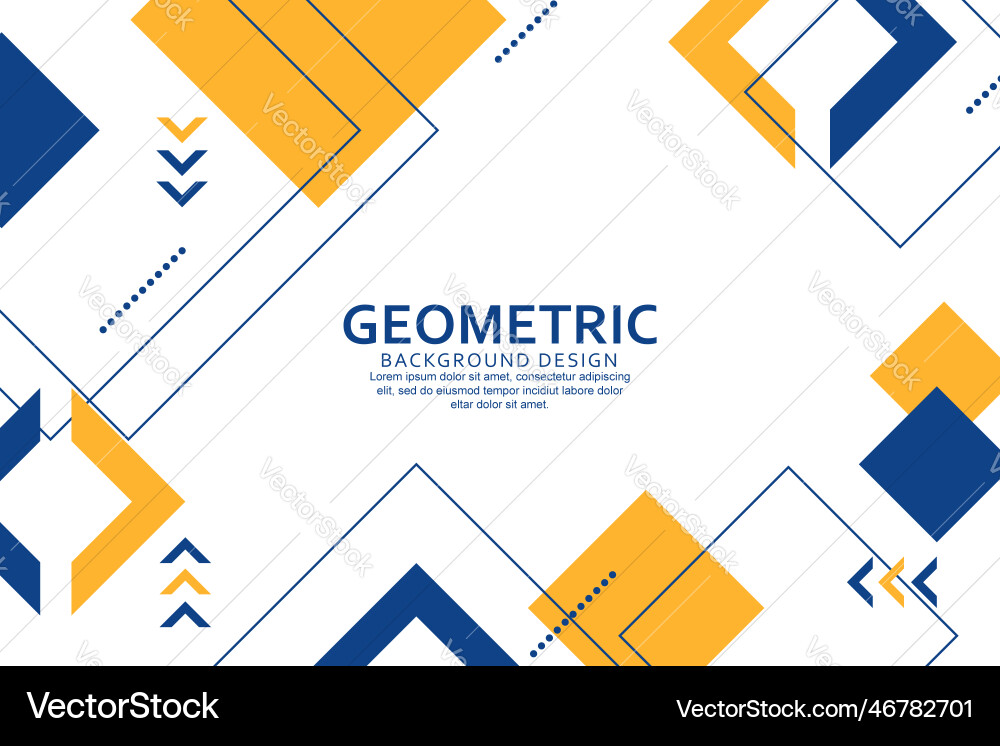 Geometric background with abstract shapes design Vector Image