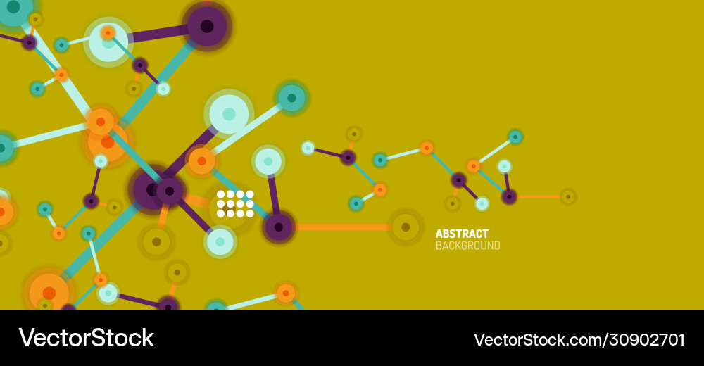 Geometric Network Background Vector Image
