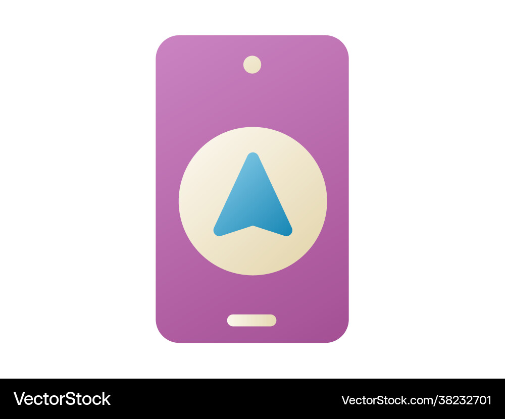 Gps direction single isolated icon with smooth Gps direction single isolated icon with smooth vector image