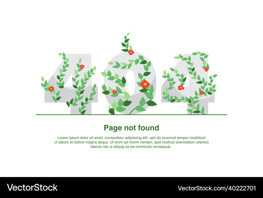 Internet network warning 404 error page or file Vector Image