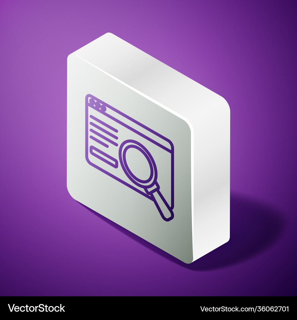 Isometric line ui or ux design icon isolated Isometric line ui or ux design icon isolated vector image