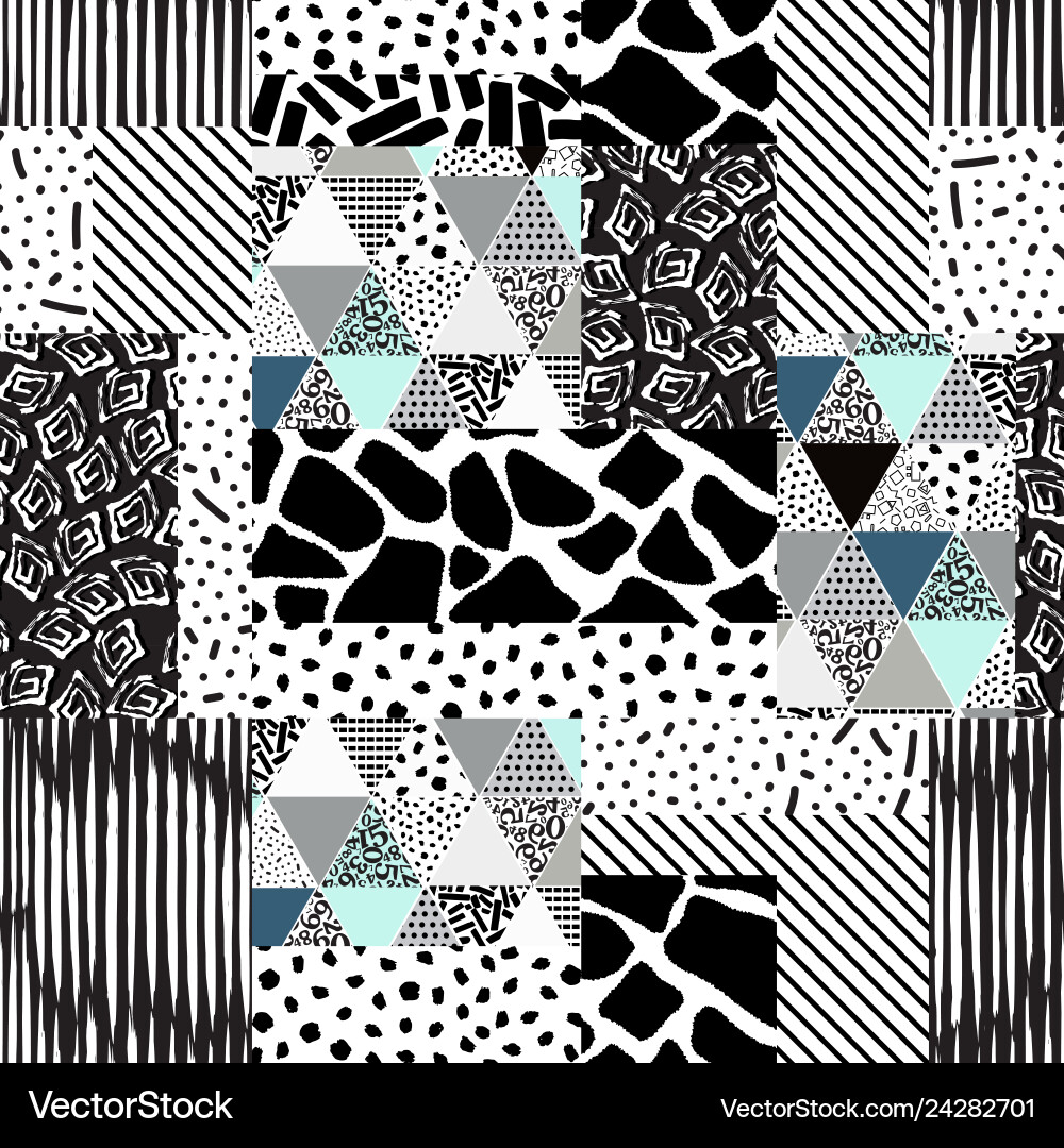 Patchwork seamless texture Patchwork seamless texture vector image