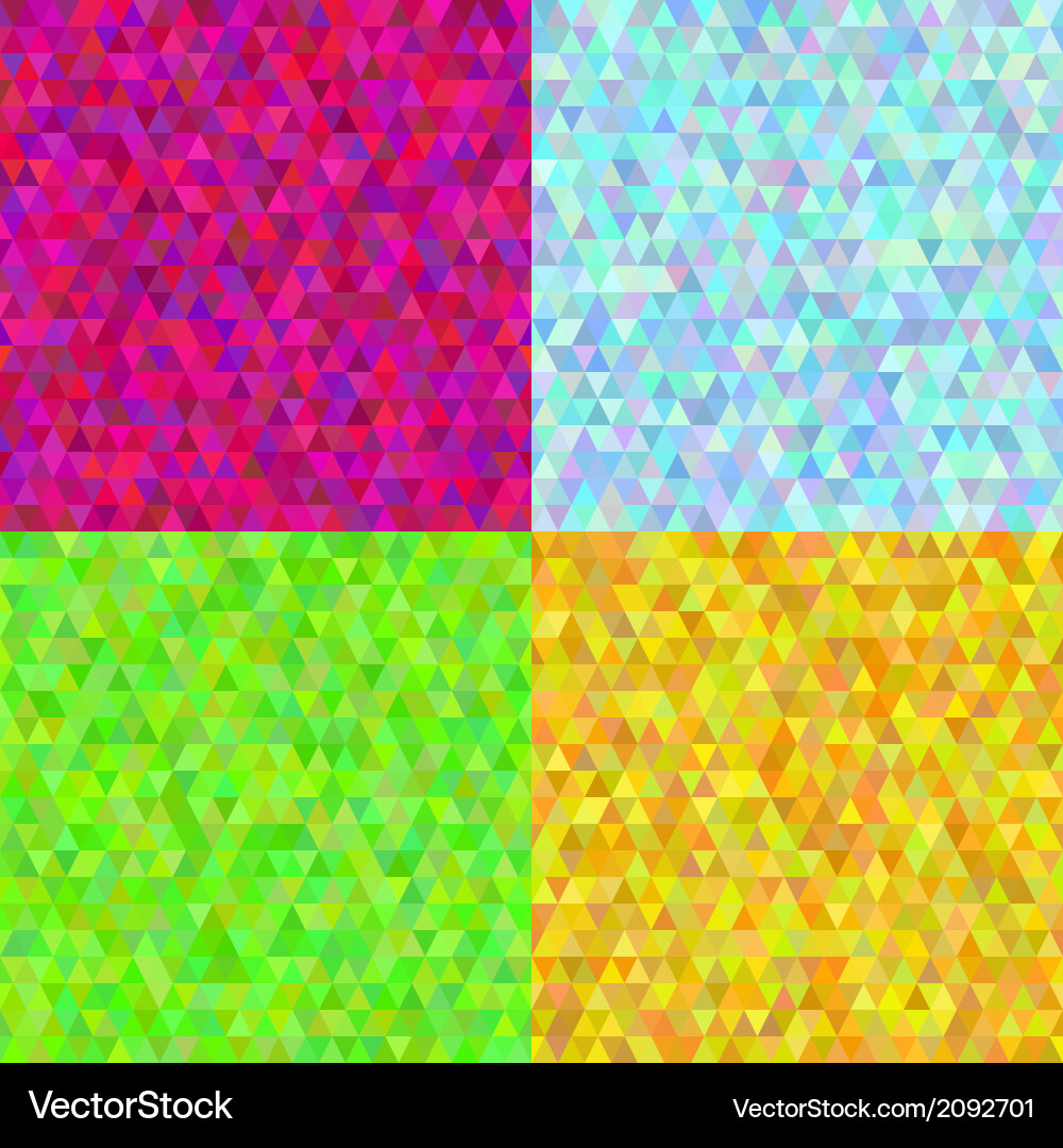 Retro triangles seamless pattern Vector Image
