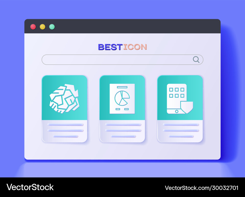 Set document with graph chart crumpled paper ball Set document with graph chart crumpled paper ball vector image
