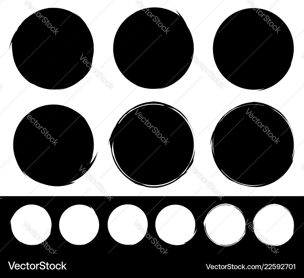 Set of textured rough and grungy elements vector image