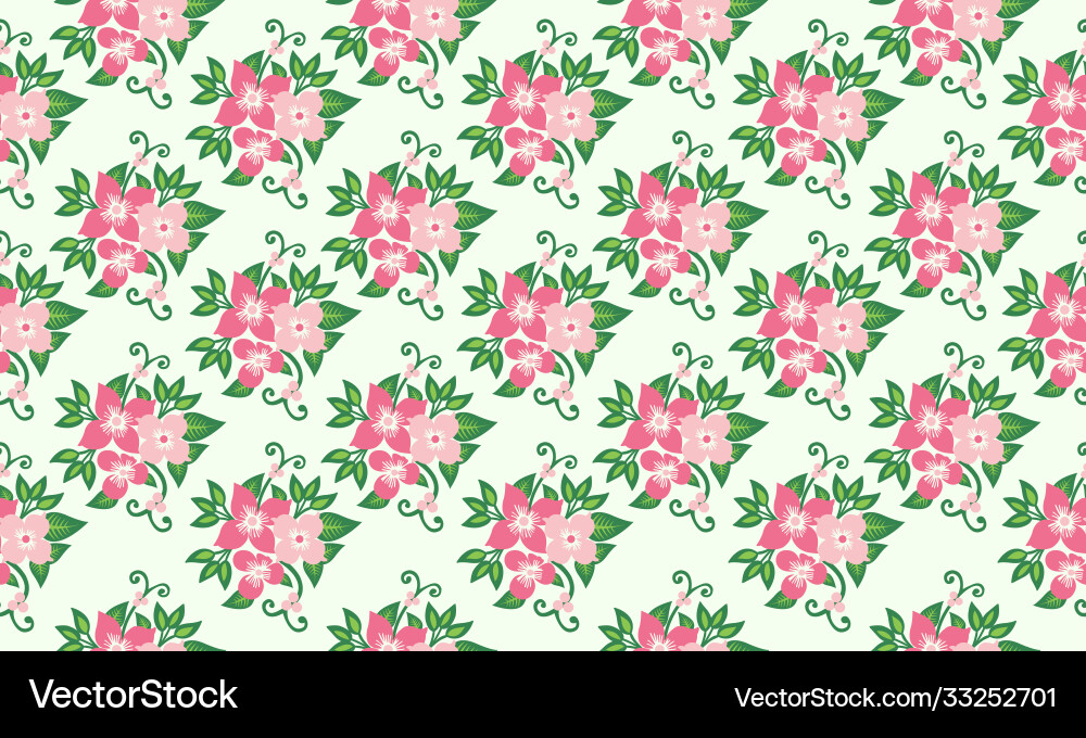 Simple spring flower pattern background Simple spring flower pattern background Vector Image