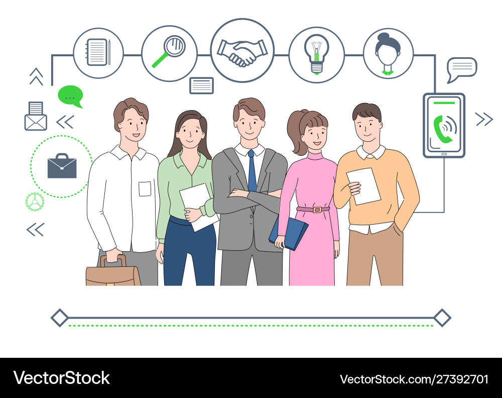 Teamwork & Collaboration Icons Vector Image