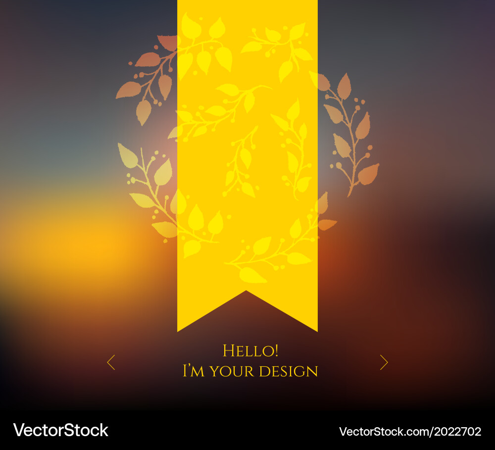 Blurred web design template vector image