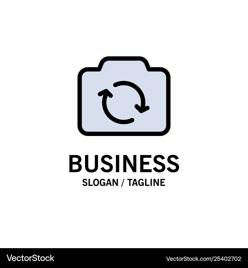 Camera refresh basic ui business logo template Camera refresh basic ui business logo template vector image